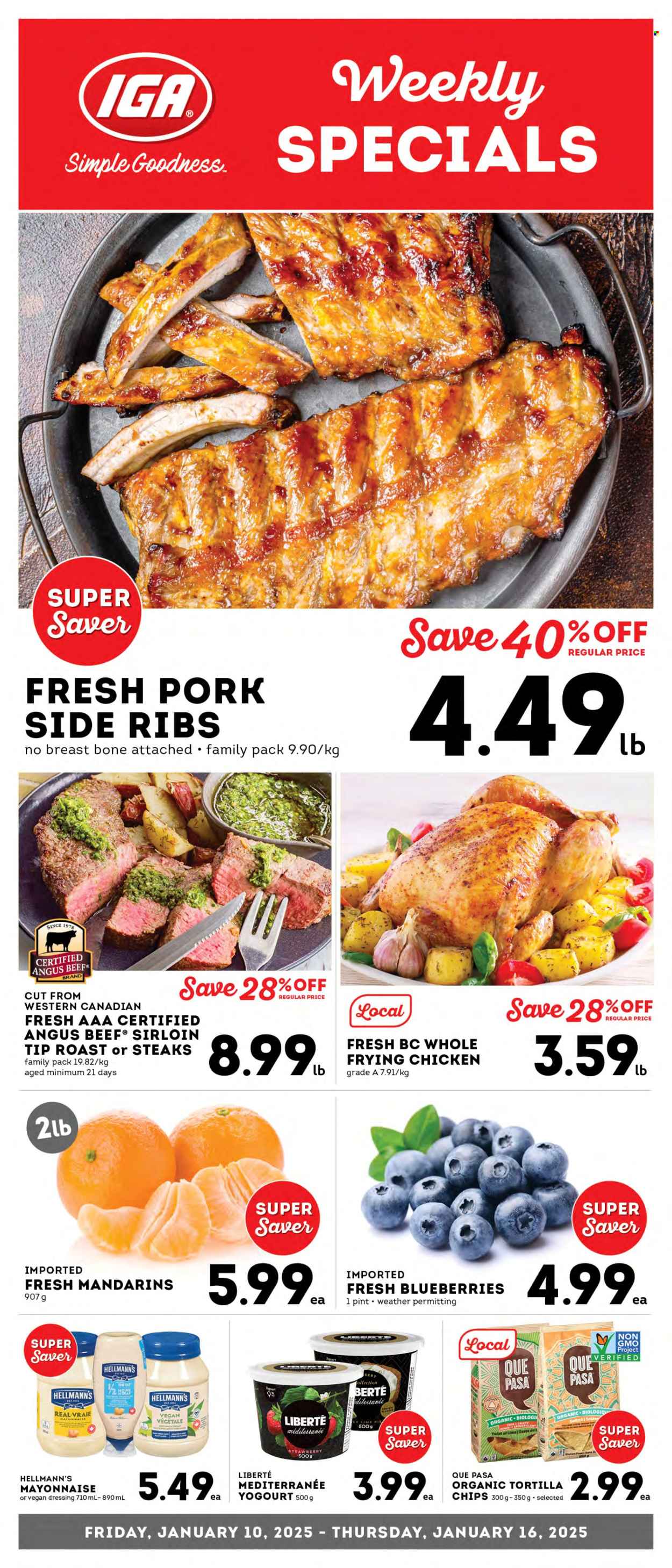 IGA Simple Goodness flyer - January 10, 2025 - January 16, 2025. Page 1