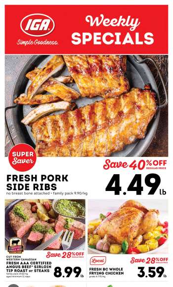 IGA Simple Goodness Flyer - January 10, 2025 - January 16, 2025.