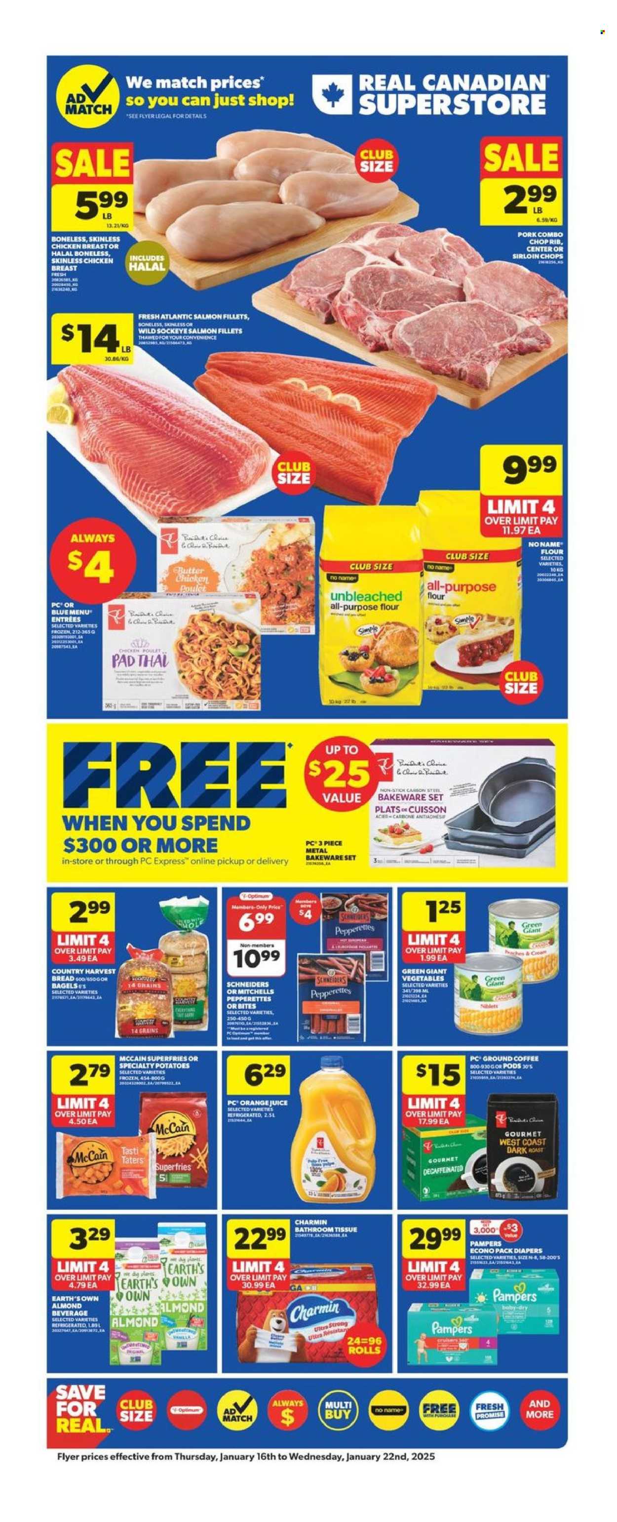 Real Canadian Superstore flyer - January 16, 2025 - January 22, 2025. Page 1