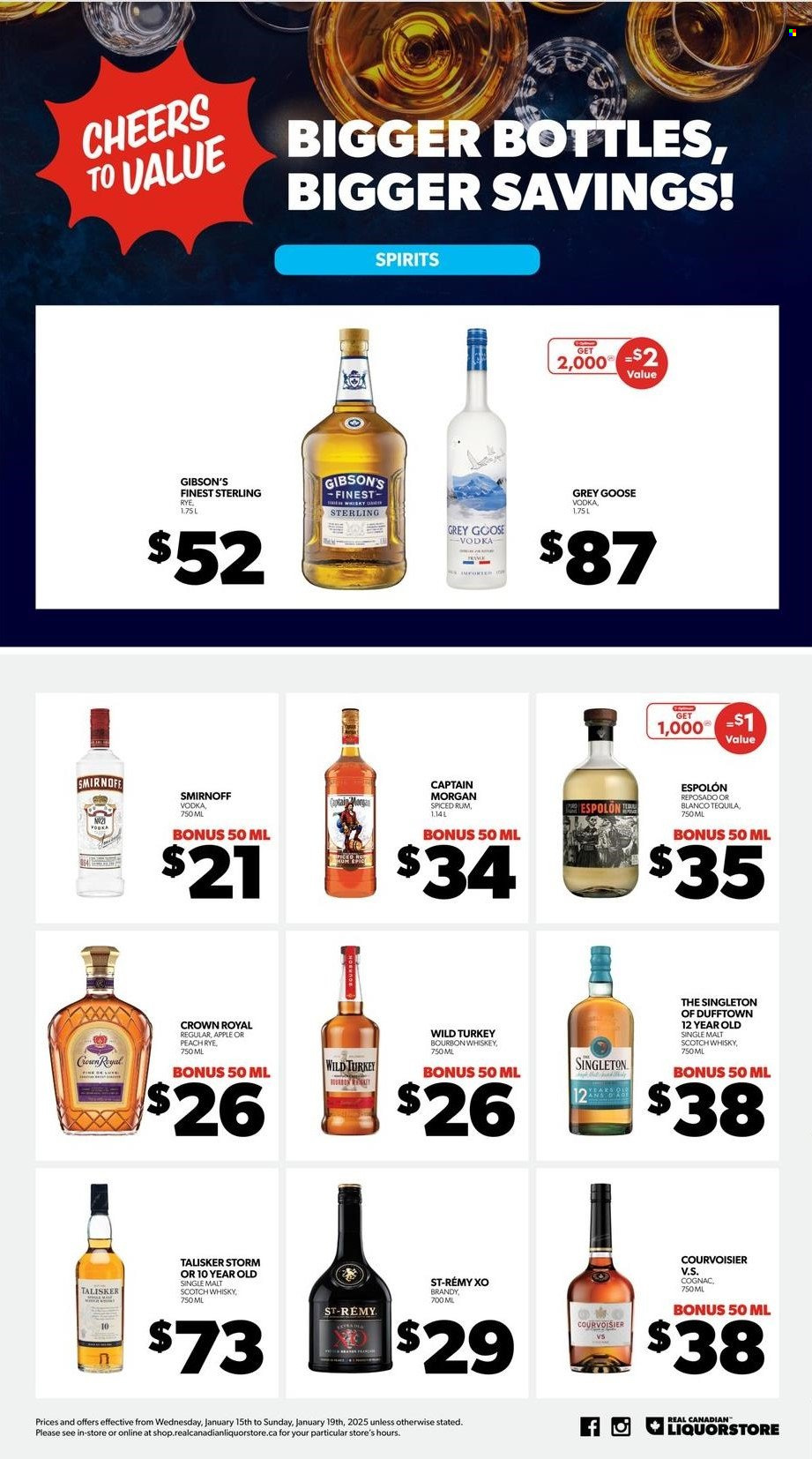Real Canadian Liquorstore flyer - January 15, 2025 - January 19, 2025. Page 4