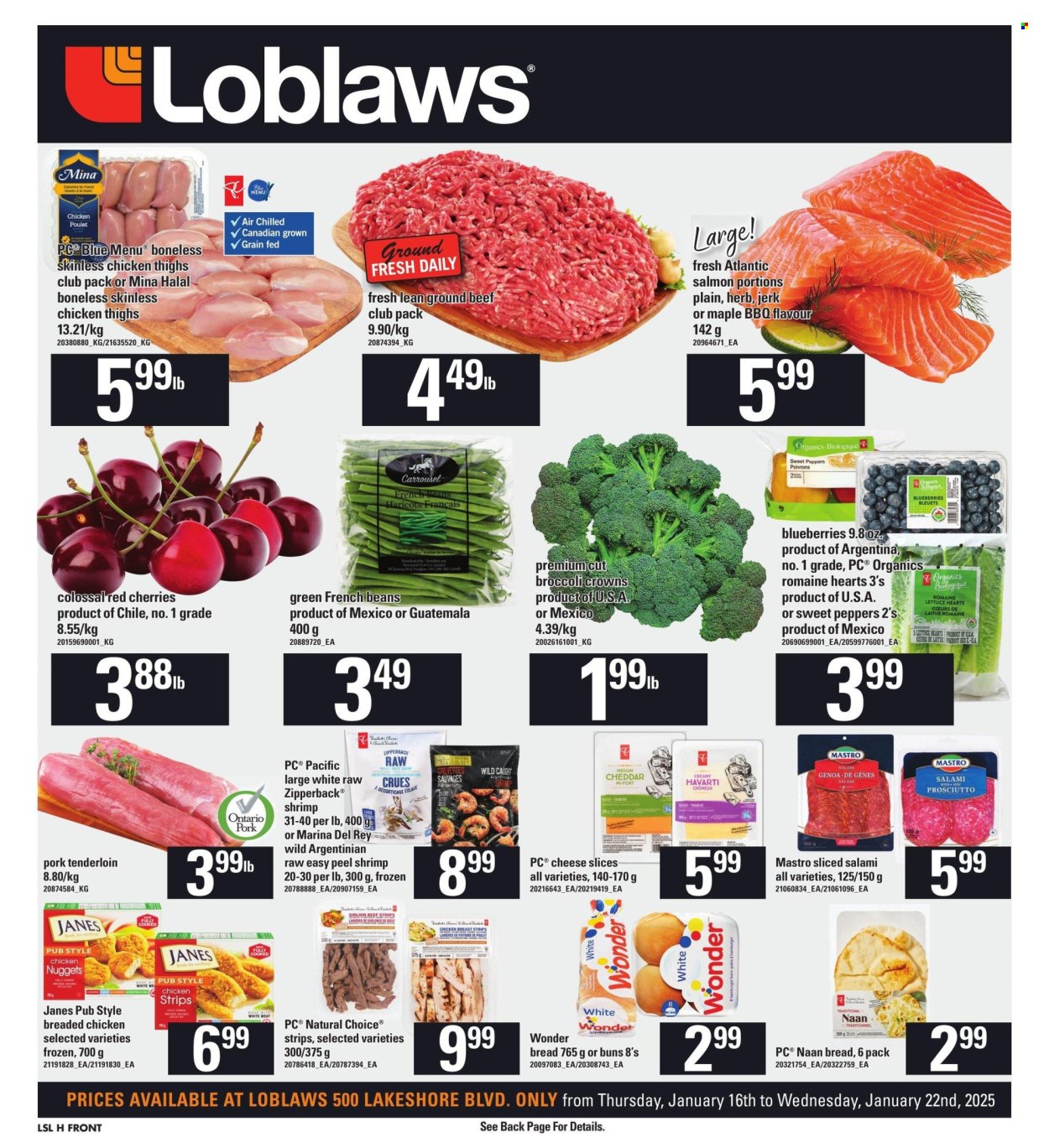 Loblaws flyer - January 16, 2025 - January 22, 2025. Page 1