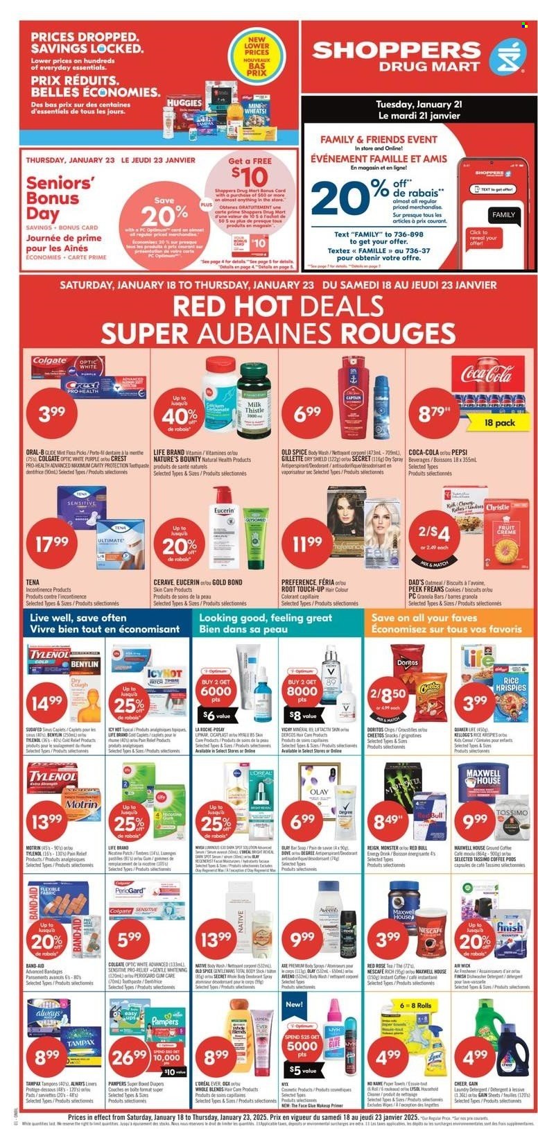 Shoppers Drug Mart flyer - January 18, 2025 - January 23, 2025. Page 1