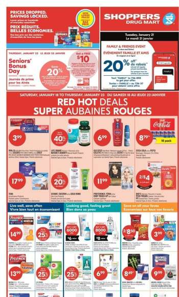 Shoppers Drug Mart Flyer - January 18, 2025 - January 23, 2025.