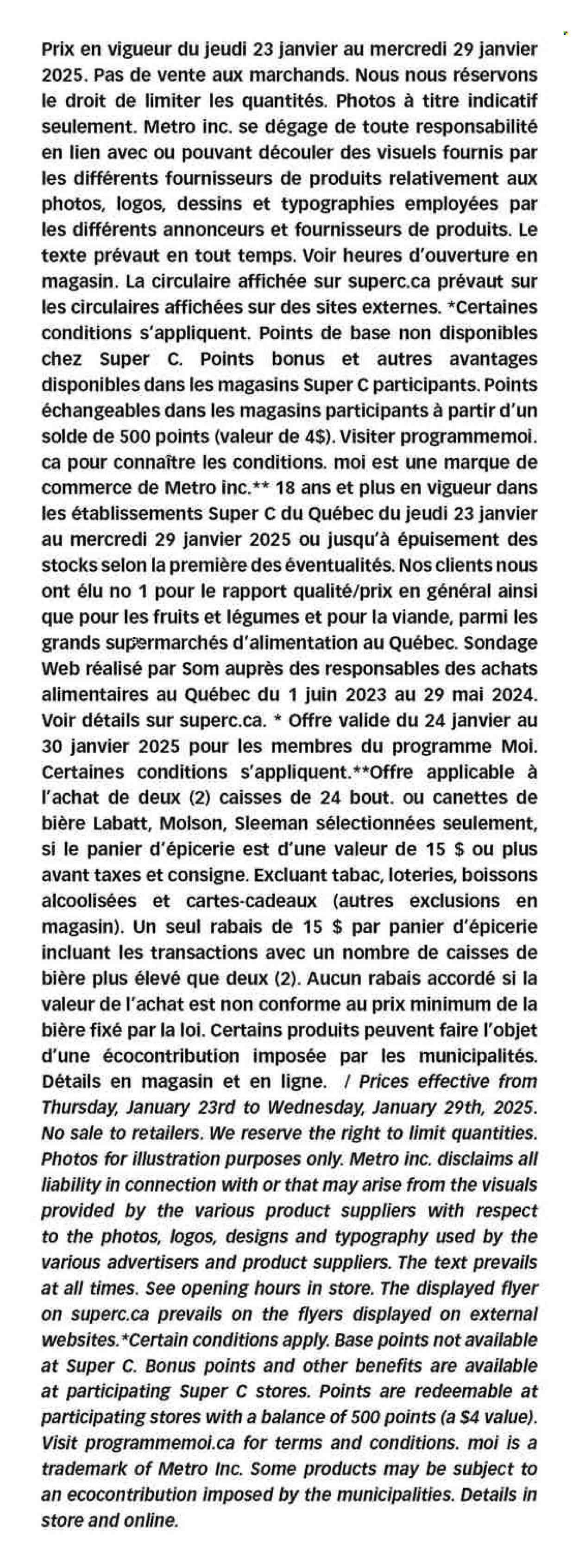 Super C flyer - January 23, 2025 - January 29, 2025. Page 16