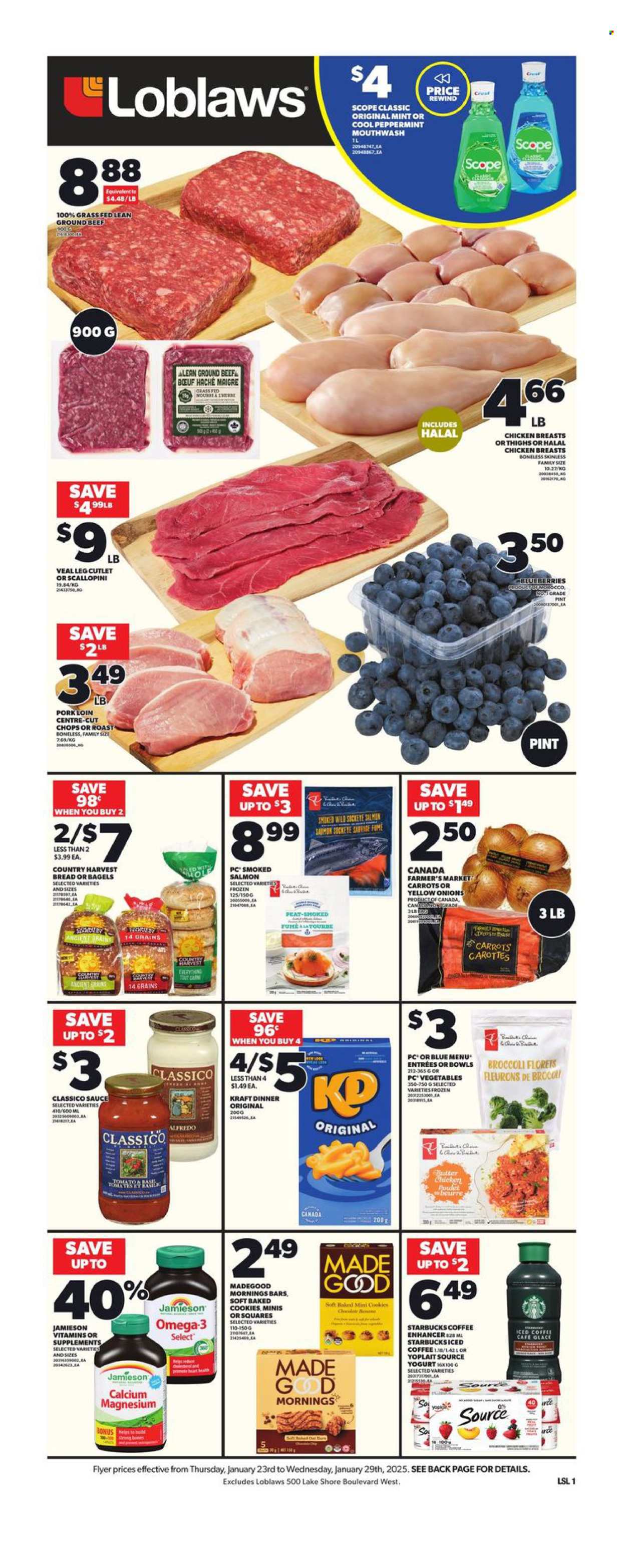 Loblaws flyer - January 23, 2025 - January 29, 2025. Page 1