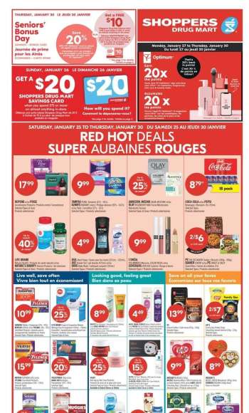 Shoppers Drug Mart Flyer - January 25, 2025 - January 30, 2025.