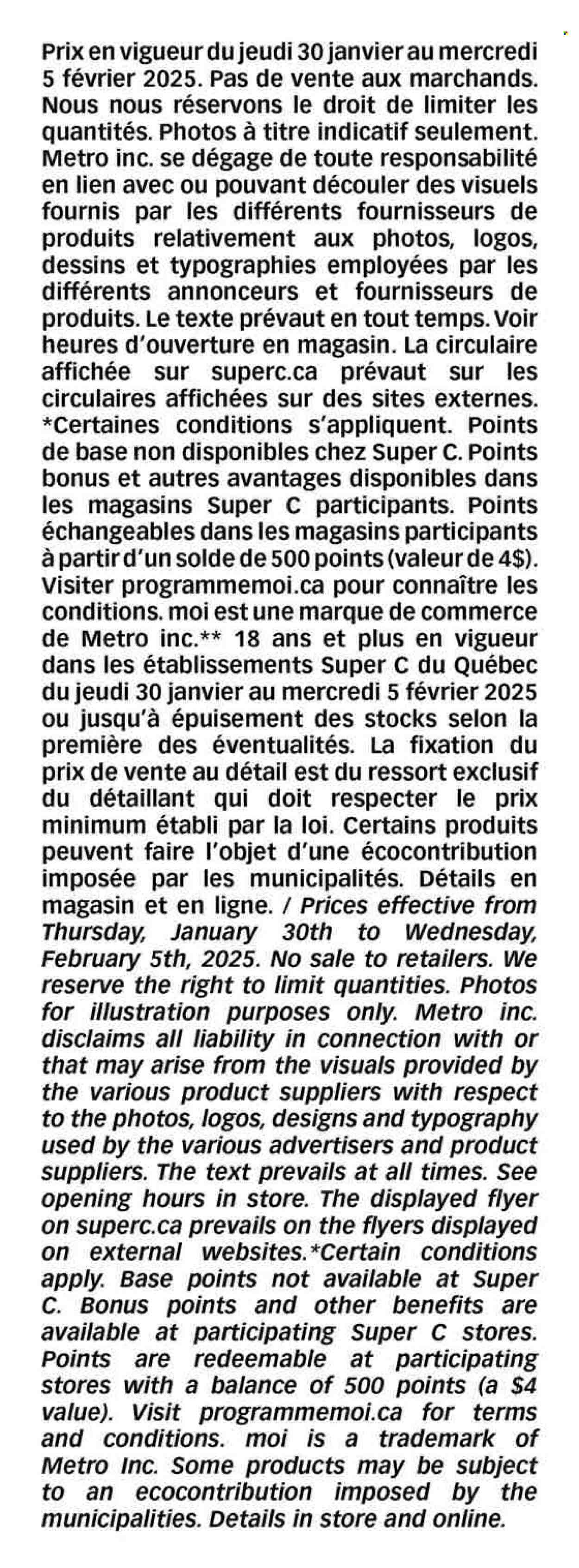 Super C flyer - January 30, 2025 - February 05, 2025. Page 17