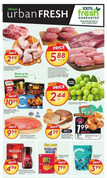 Circulaire Sobeys Urban Fresh - 30 Janvier 2025 - 05 Février 2025.