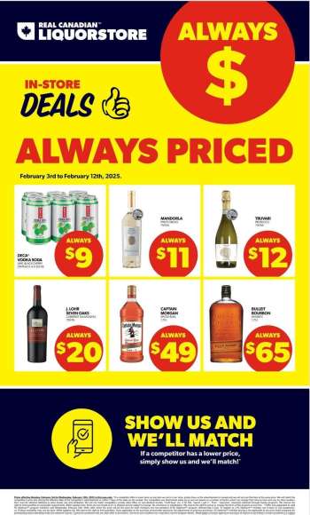 Real Canadian Liquorstore Flyer - February 03, 2025 - February 12, 2025.