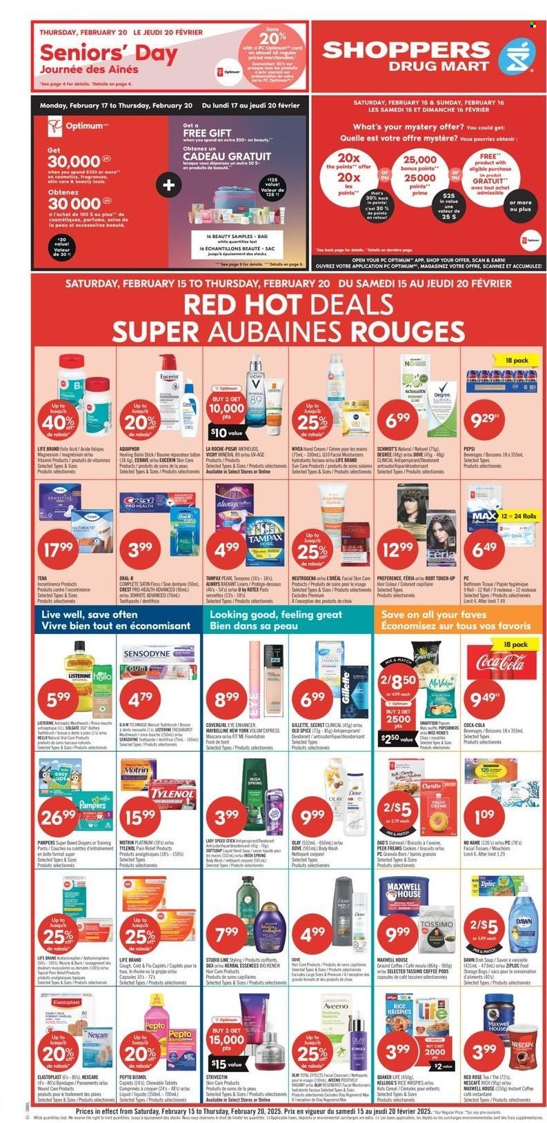 Shoppers Drug Mart flyer - February 15, 2025 - February 20, 2025. Page 1