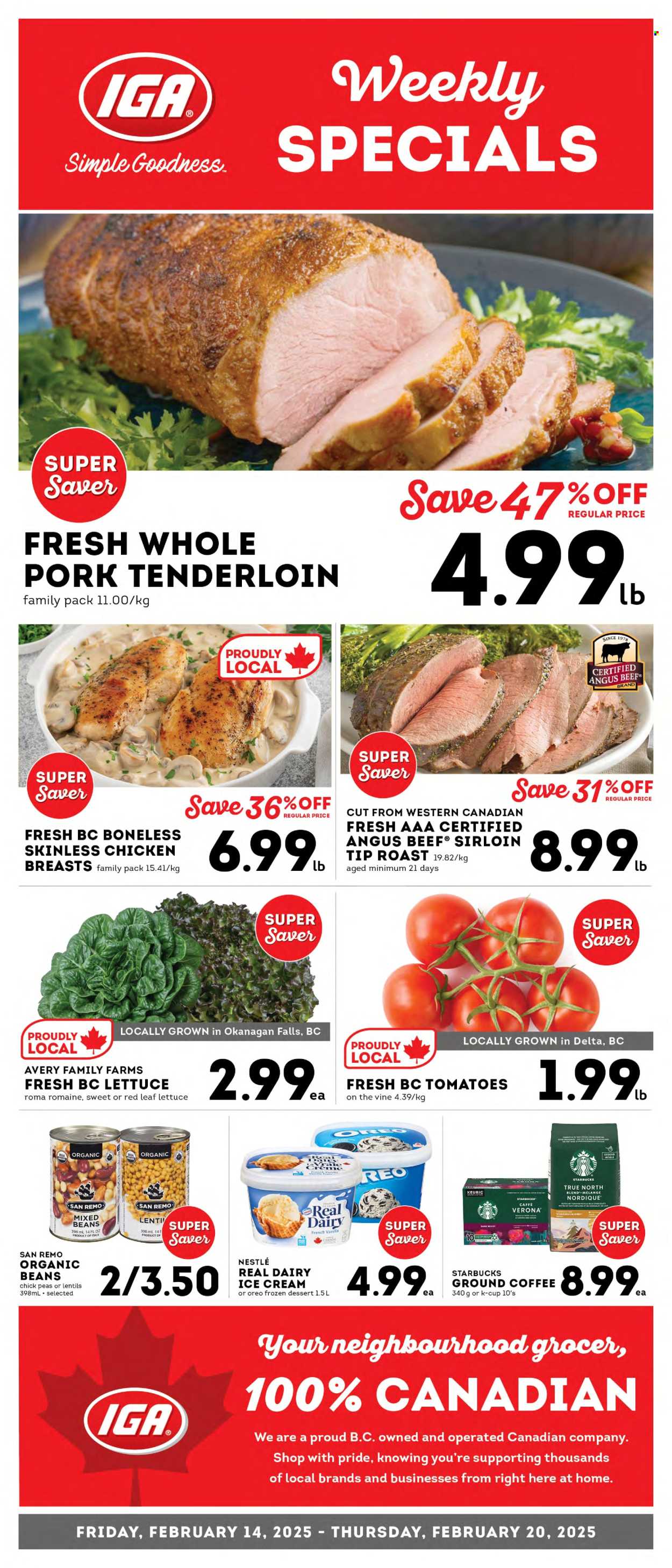 IGA Simple Goodness flyer - February 14, 2025 - February 20, 2025. Page 1