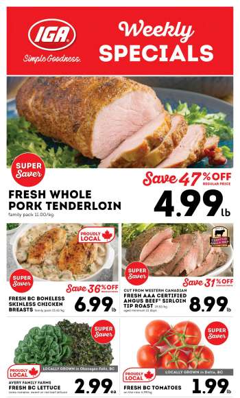 IGA Simple Goodness Flyer - February 14, 2025 - February 20, 2025.