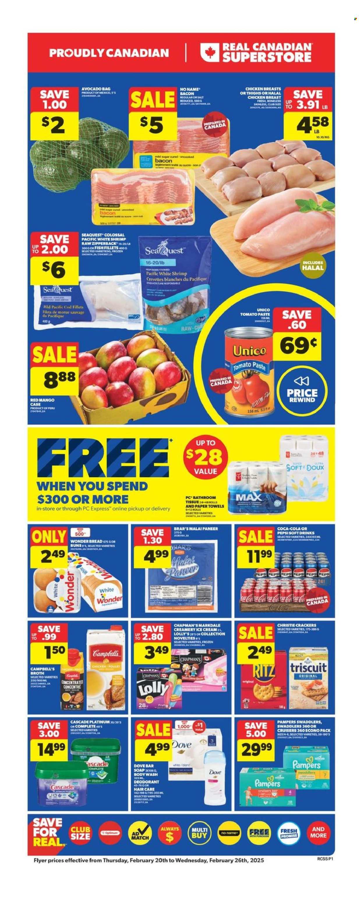 Real Canadian Superstore flyer - February 20, 2025 - February 26, 2025. Page 1