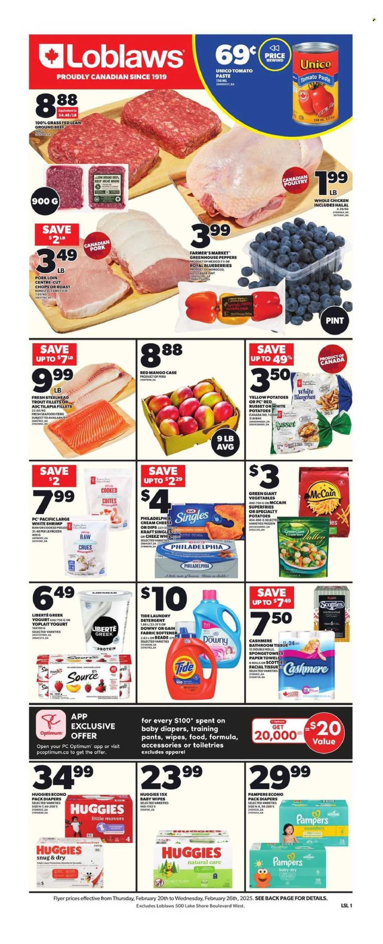 Loblaws flyer - February 20, 2025 - February 26, 2025. Page 1