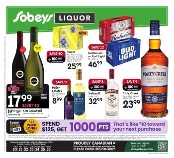 Sobeys Liquor Flyer - February 20, 2025 - February 26, 2025.