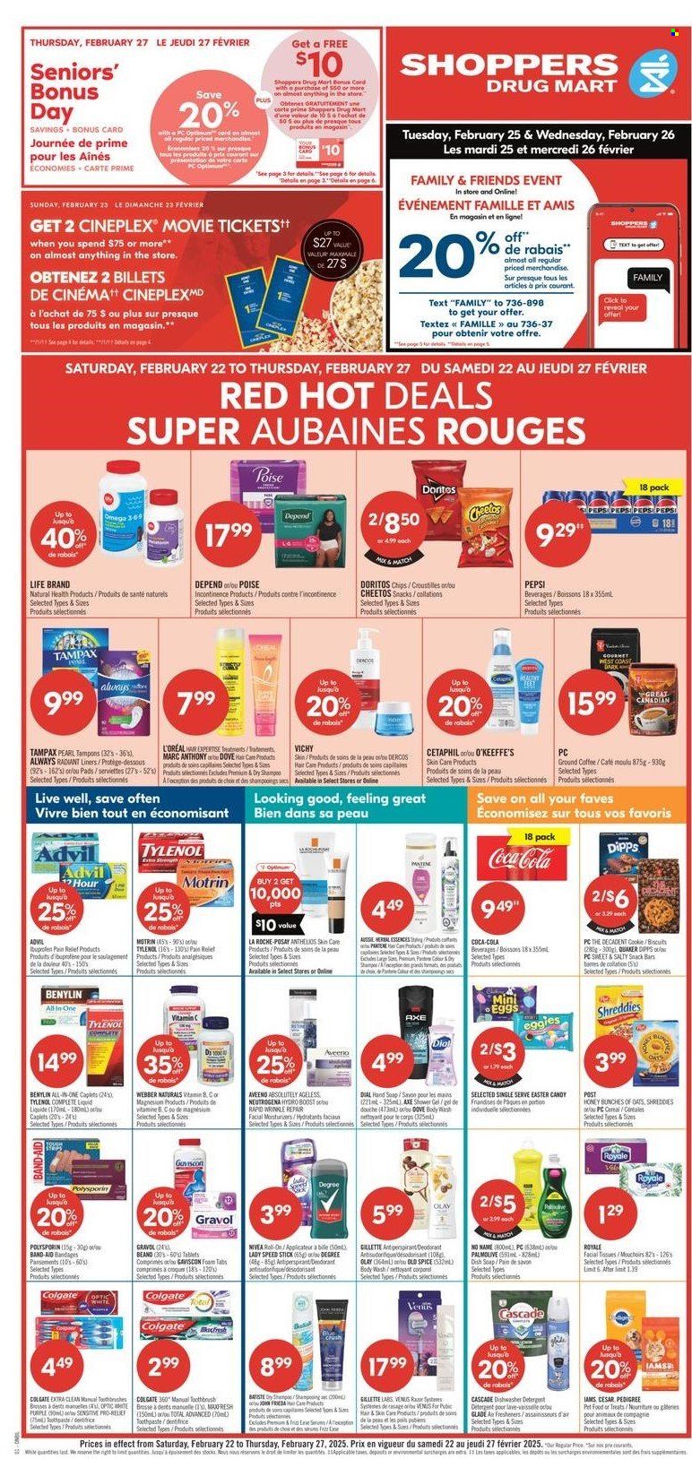 Shoppers Drug Mart flyer - February 22, 2025 - February 27, 2025. Page 1