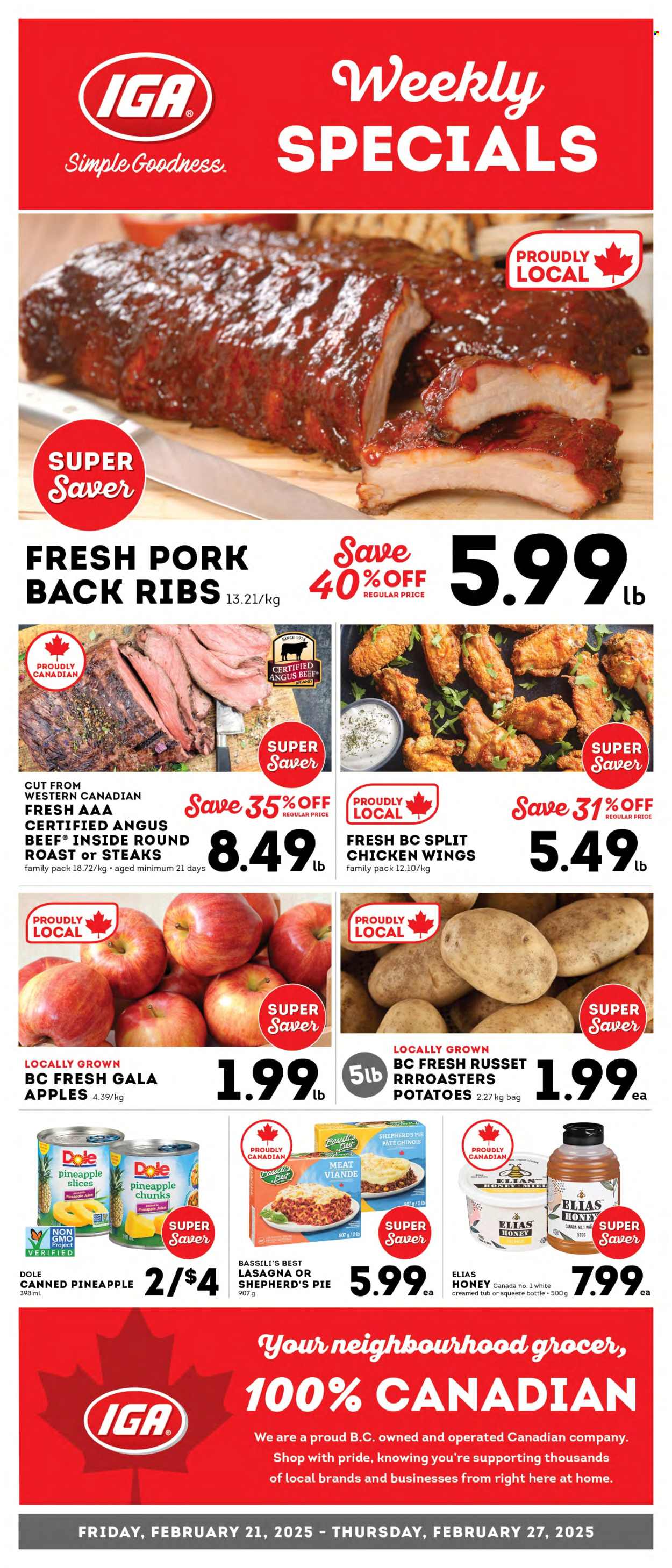 IGA Simple Goodness flyer - February 21, 2025 - February 27, 2025. Page 1