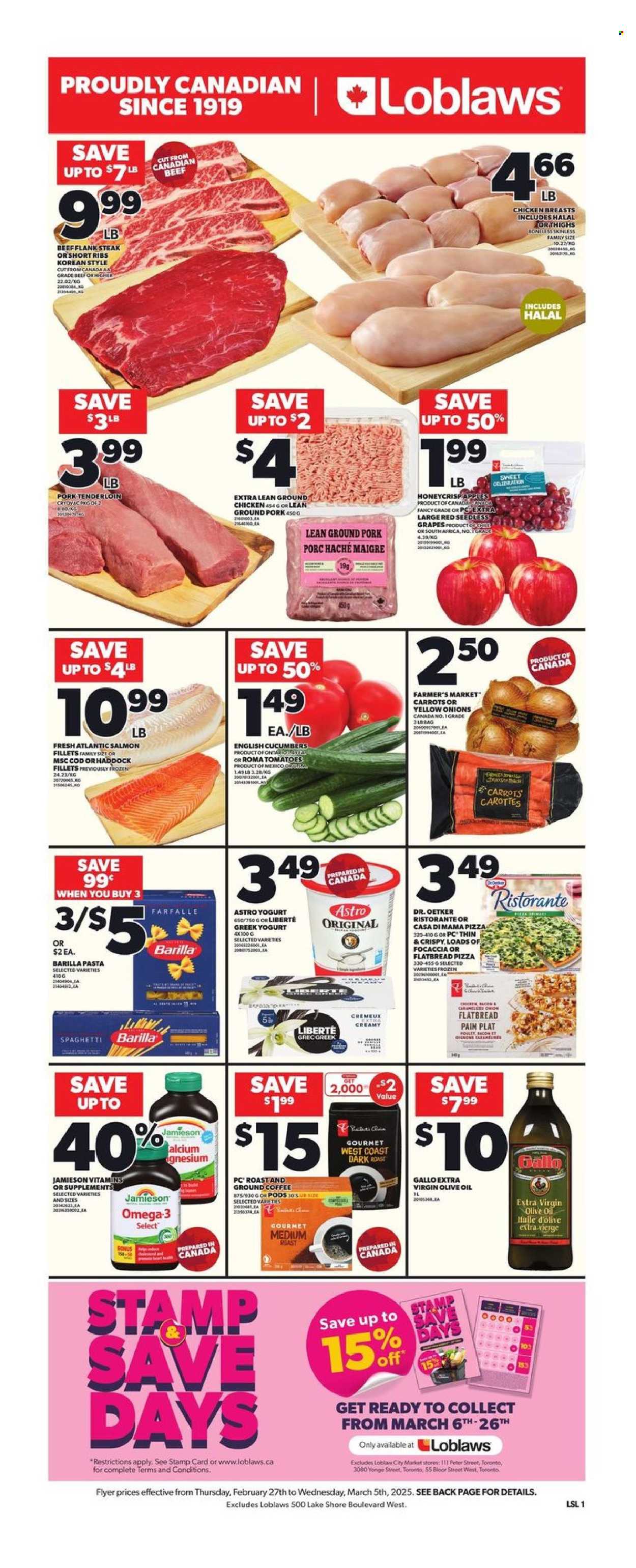 Loblaws flyer - February 27, 2025 - March 05, 2025. Page 1