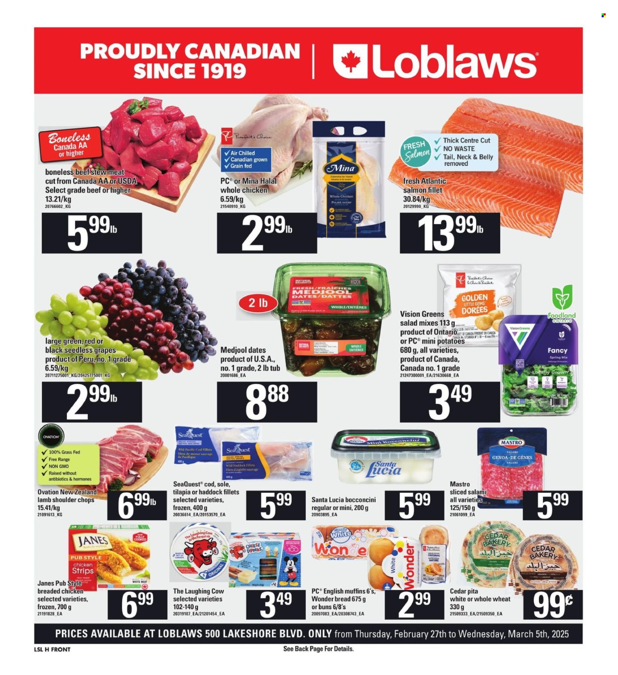 Loblaws flyer - February 27, 2025 - March 05, 2025. Page 1