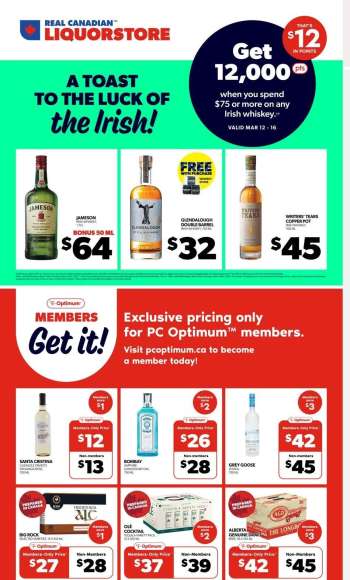 Circulaire Real Canadian Liquorstore - 12 Mars 2025 - 16 Mars 2025.
