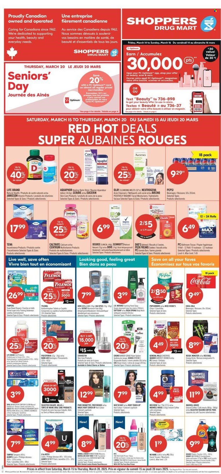 Shoppers Drug Mart flyer - March 15, 2025 - March 20, 2025. Page 1