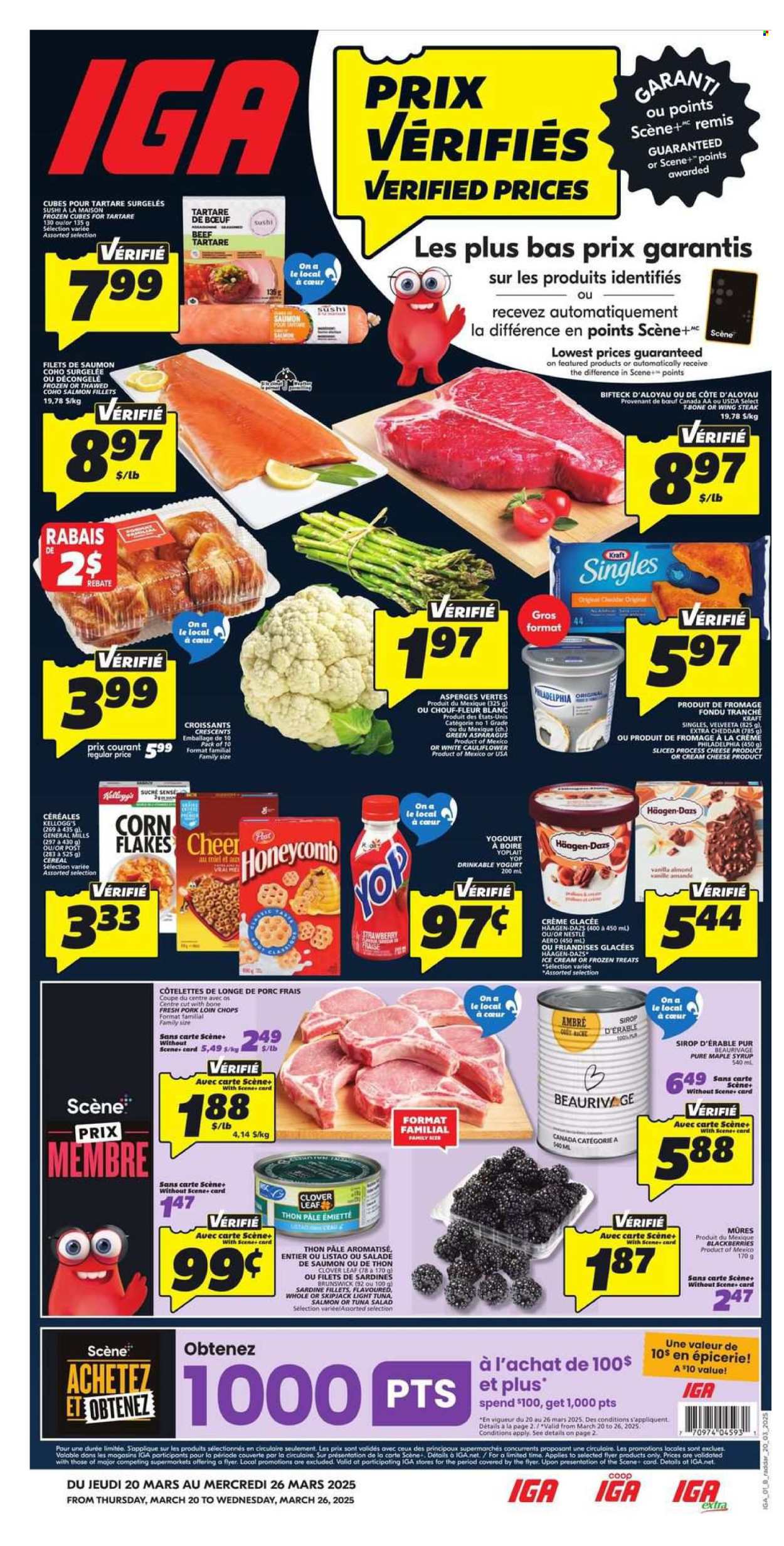 IGA flyer - March 20, 2025 - March 26, 2025. Page 1