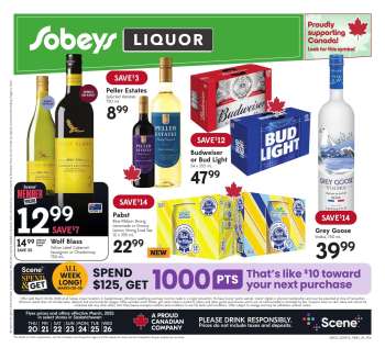 Sobeys Liquor Flyer - March 20, 2025 - March 26, 2025.