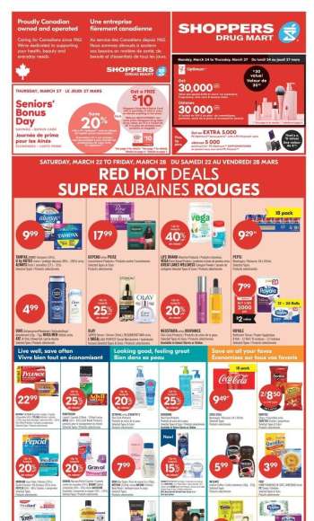 Shoppers Drug Mart Flyer - March 22, 2025 - March 28, 2025.