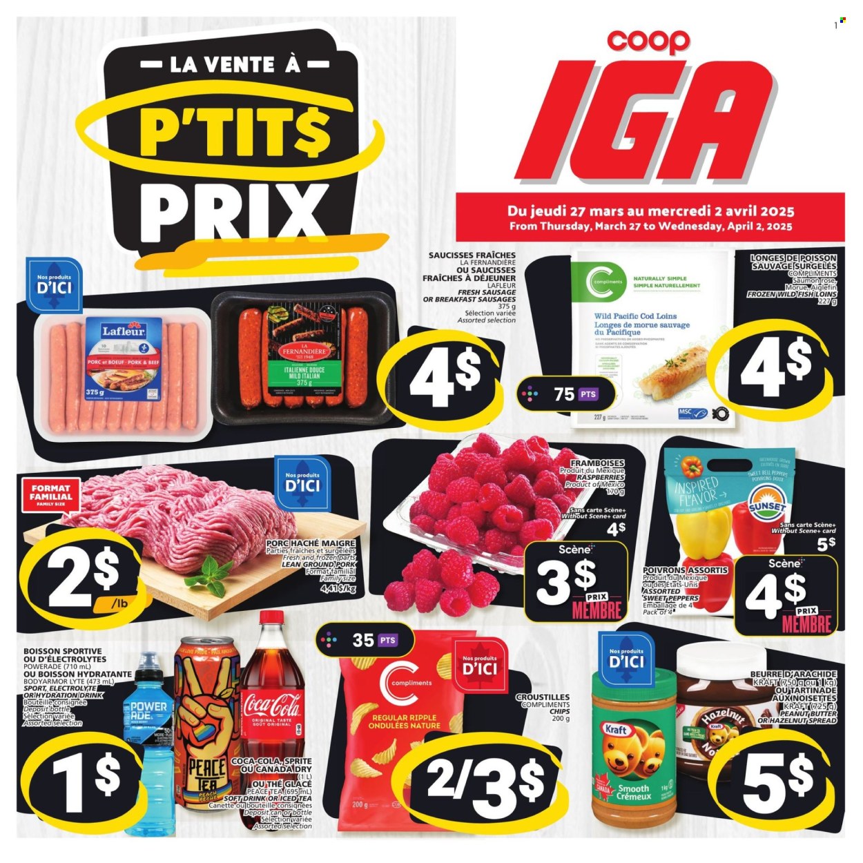 IGA flyer - March 27, 2025 - April 02, 2025. Page 1