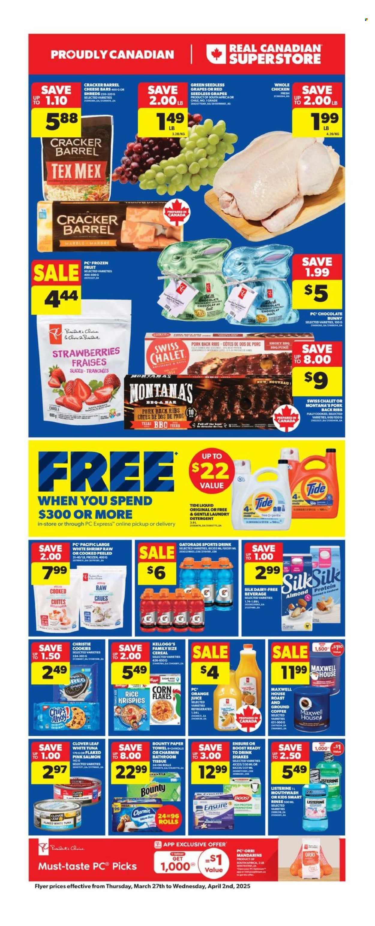 Real Canadian Superstore flyer - March 27, 2025 - April 02, 2025. Page 1