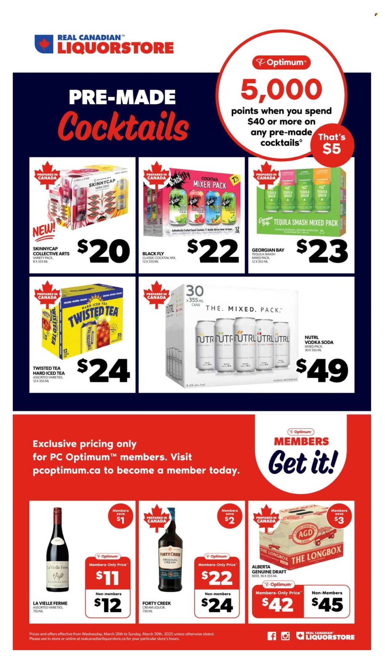 Real Canadian Liquorstore flyer - March 26, 2025 - March 30, 2025. Page 1