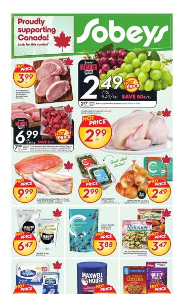 Circulaire Sobeys - 27 Mars 2025 - 02 Avril 2025.