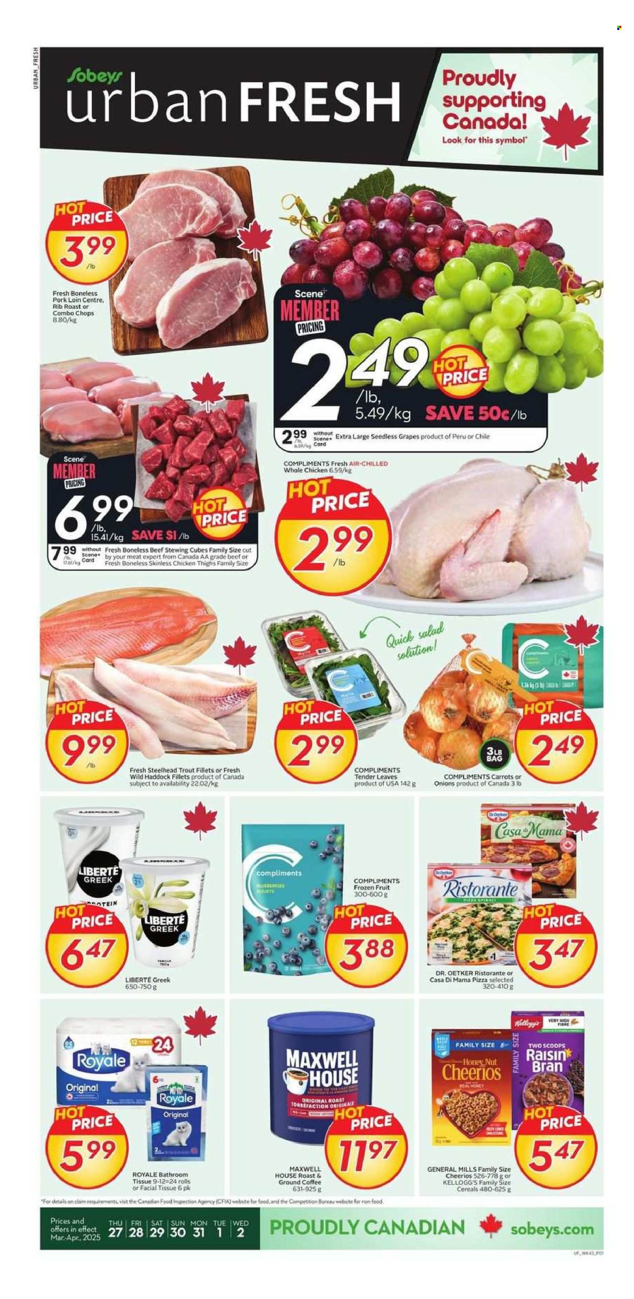 Sobeys Urban Fresh flyer - March 27, 2025 - April 02, 2025. Page 1