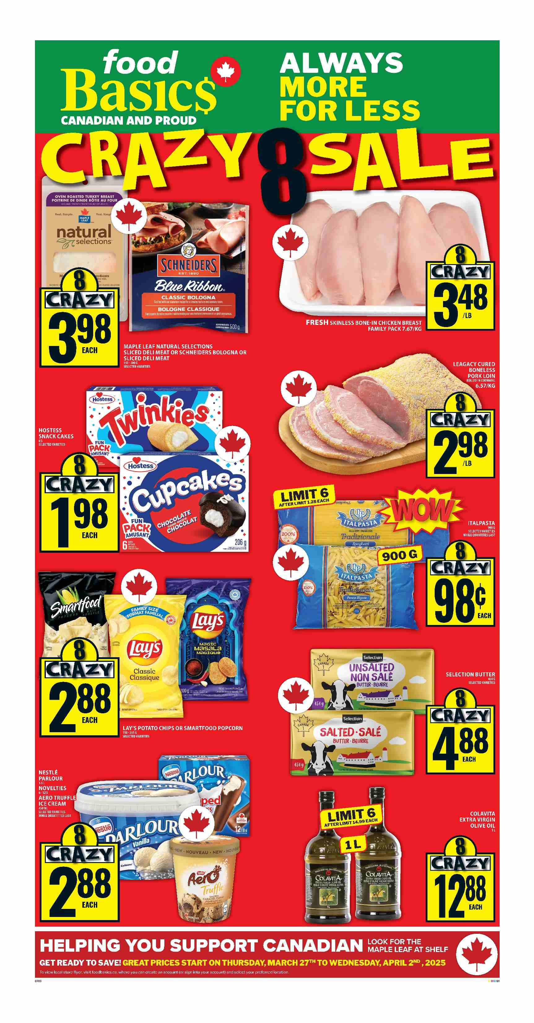 Food Basics flyer - March 27, 2025 - April 02, 2025. Page 1