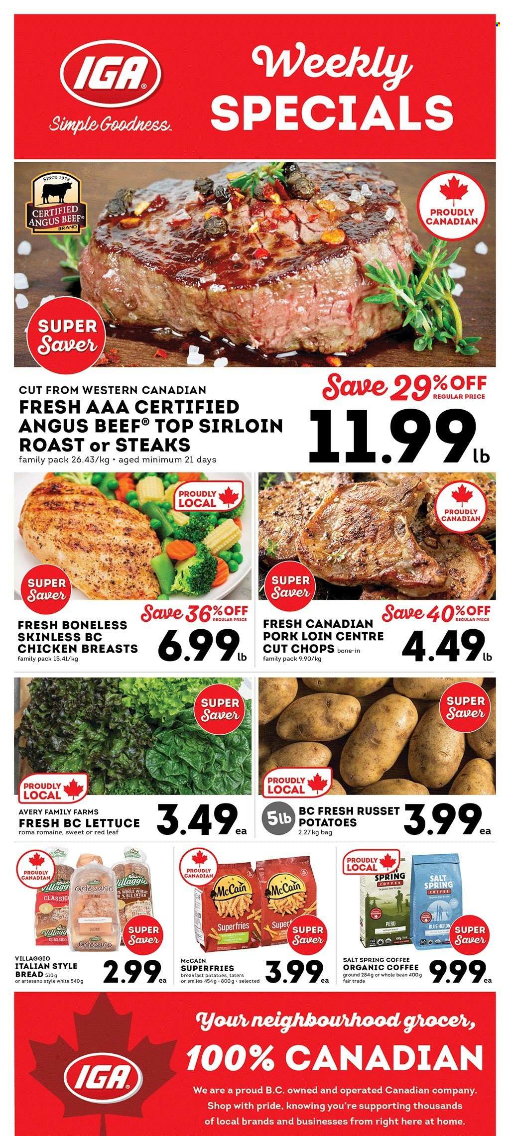 IGA Simple Goodness flyer - March 28, 2025 - April 03, 2025. Page 1