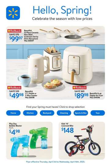 Walmart Flyer - April 03, 2025 - April 16, 2025.