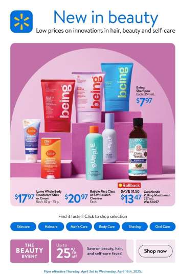 Walmart Flyer - April 03, 2025 - April 16, 2025.
