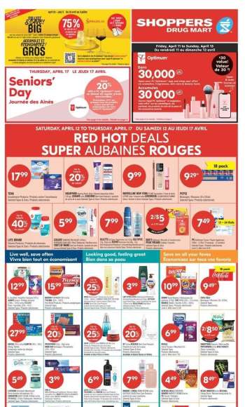 Circulaire Shoppers Drug Mart - 12 Avril 2025 - 17 Avril 2025.