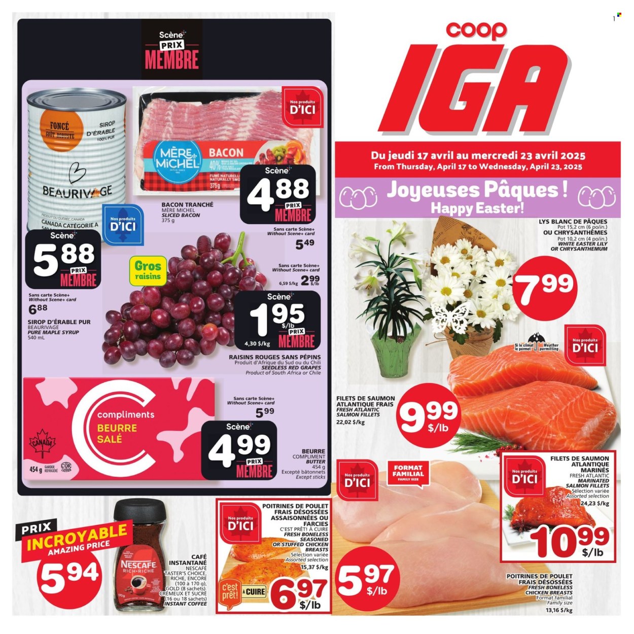 IGA flyer - April 17, 2025 - April 23, 2025. Page 1