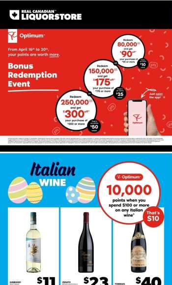 Real Canadian Liquorstore Flyer - April 16, 2025 - April 20, 2025.