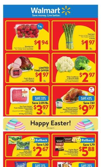 Walmart Flyer - April 17, 2025 - April 23, 2025.