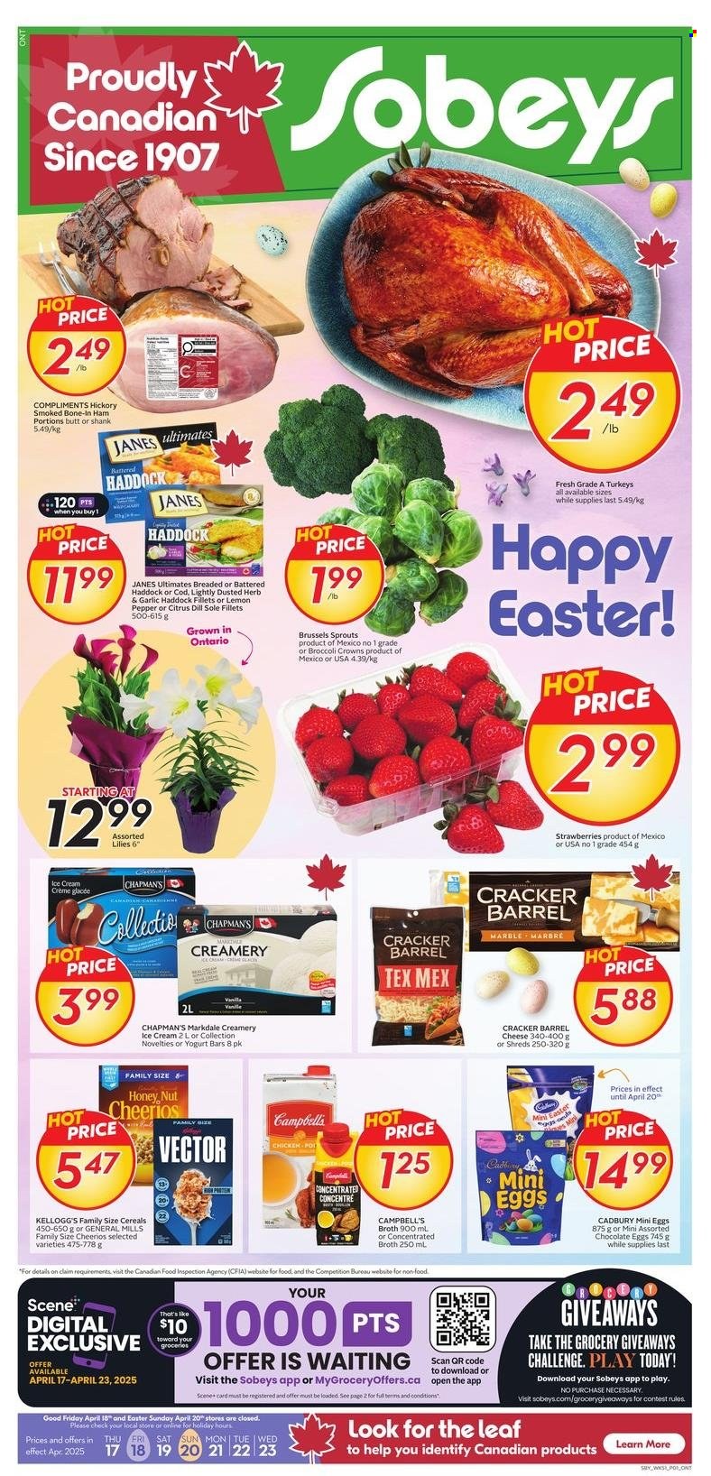 Sobeys flyer - April 17, 2025 - April 23, 2025. Page 1