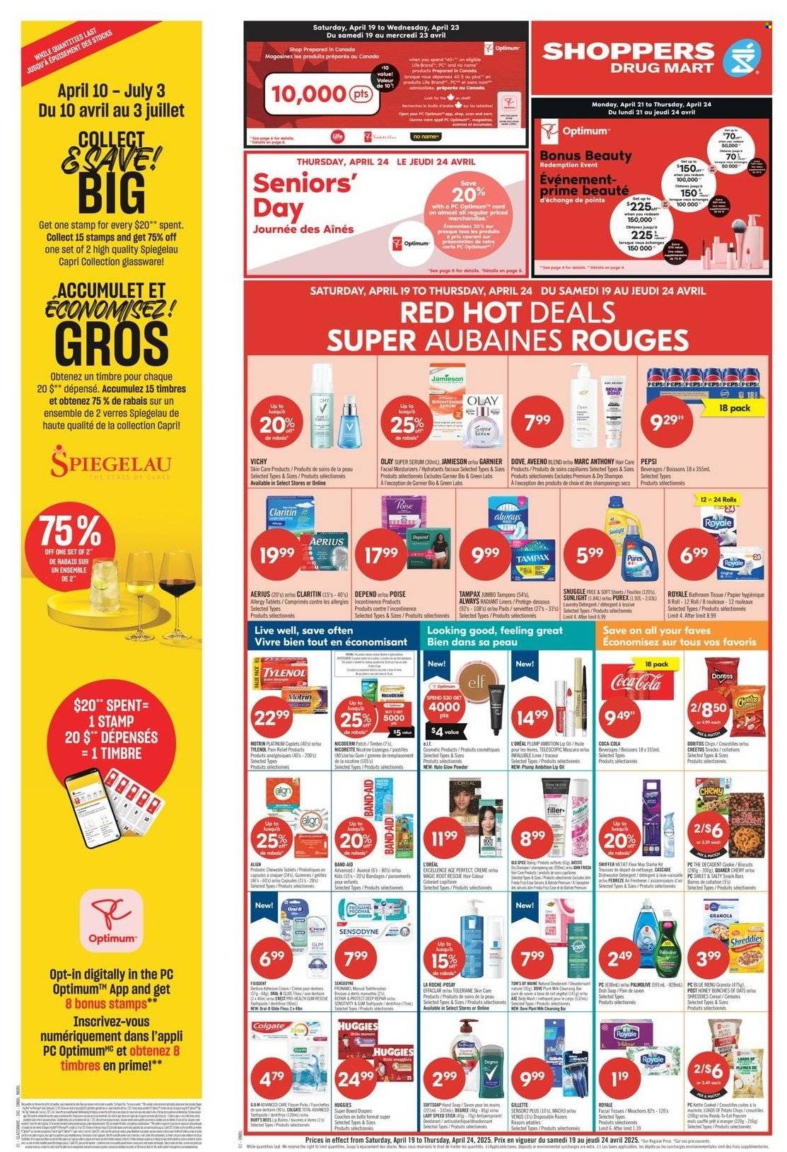 Shoppers Drug Mart flyer - April 19, 2025 - April 24, 2025. Page 1