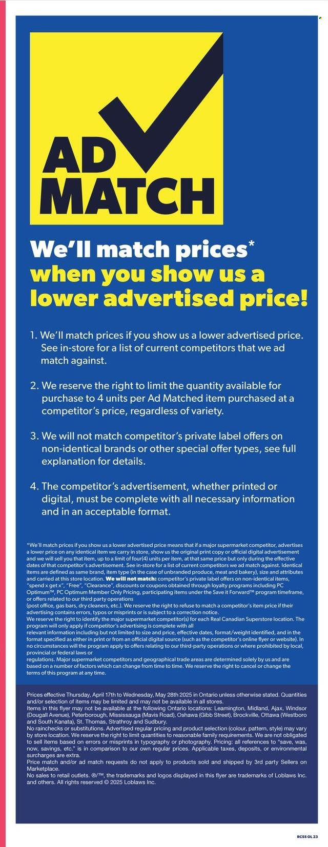 Real Canadian Superstore flyer - April 17, 2025 - May 28, 2025. Page 23