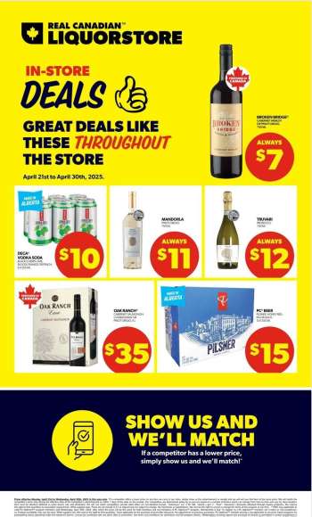 Real Canadian Liquorstore Flyer - April 21, 2025 - April 30, 2025.