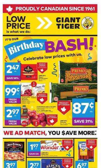 Giant Tiger Flyer - April 23, 2025 - April 29, 2025.