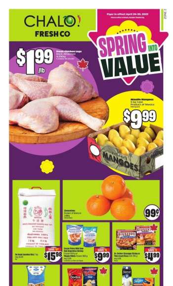 Chalo! FreshCo. Flyer - April 24, 2025 - April 30, 2025.