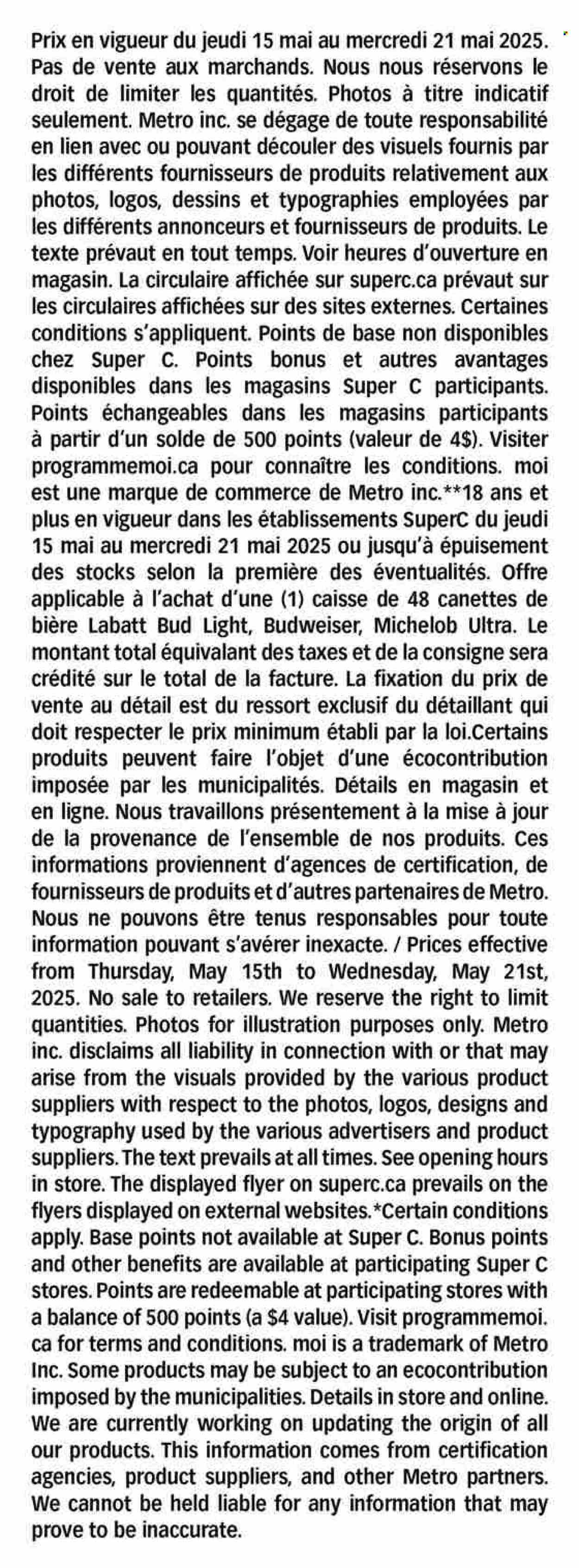 Super C flyer - May 15, 2025 - May 21, 2025. Page 18