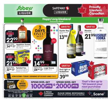 Circulaire Sobeys Liquor - 15 Mai 2025 - 21 Mai 2025.