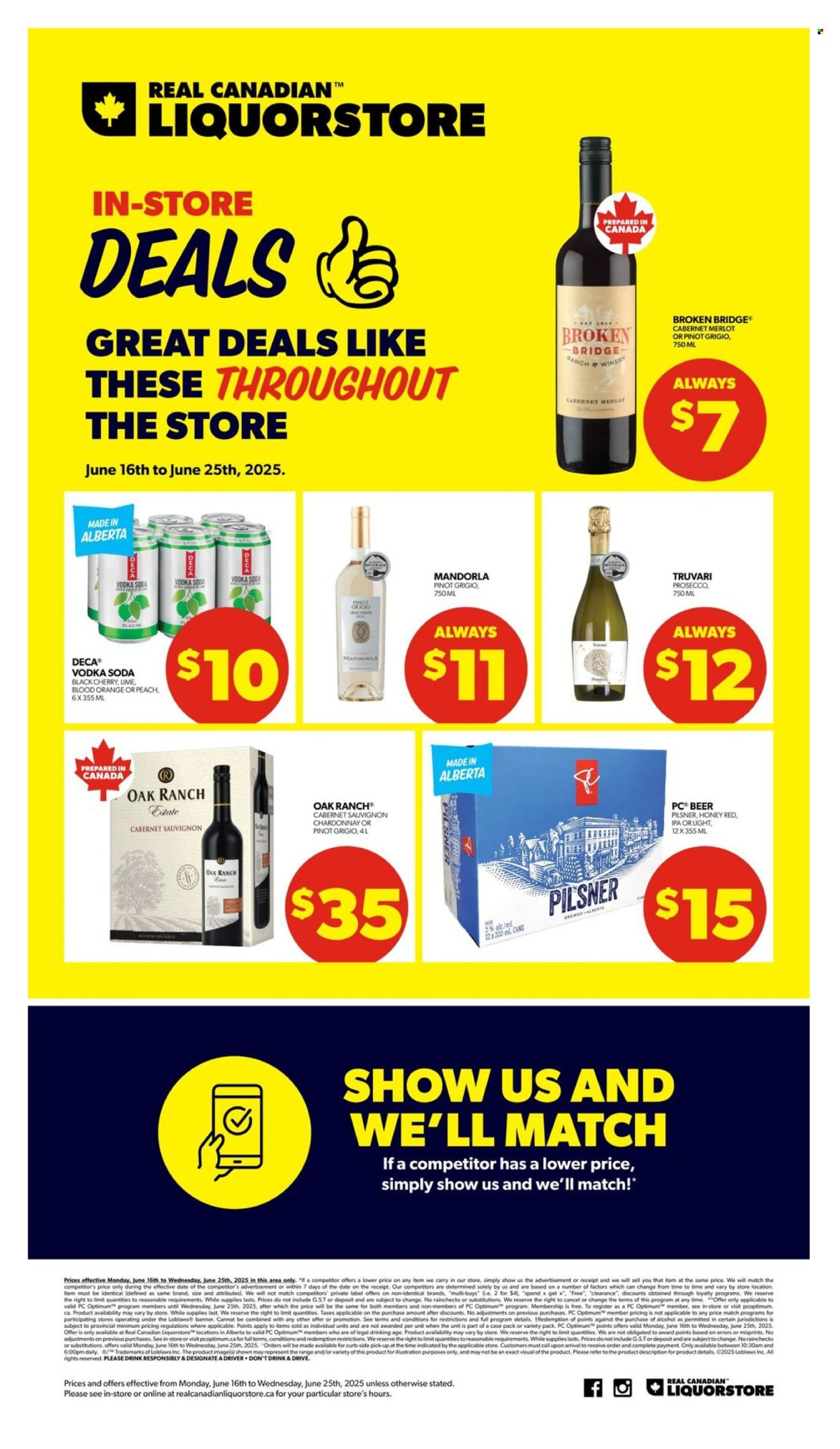 Real Canadian Liquorstore flyer - June 16, 2025 - June 25, 2025. Page 1